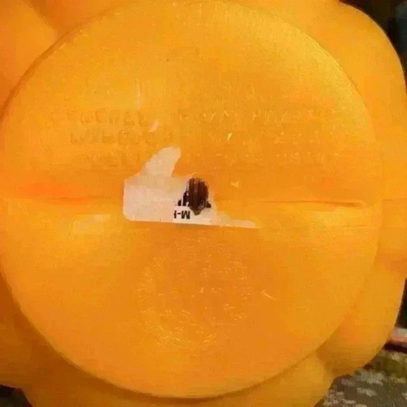 Vintage General Foam Plastic Orange Halloween Pumpkin Blow Mold Candy Bucket USA - Picture 2 of 3